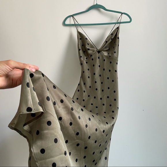 ZARA Polka Dot Slip Dress - Picture 12 of 14